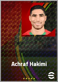 Achraf Hakimi eFootball 2026 player card, 81 OVR RB