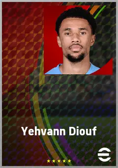 Yehvann Diouf eFootball 2026 player card, 76 OVR GK
