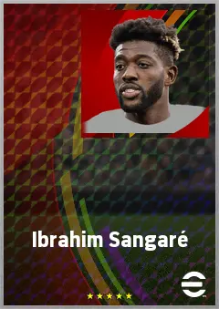 Ibrahim Sangaré eFootball 2026 player card, 77 OVR DMF