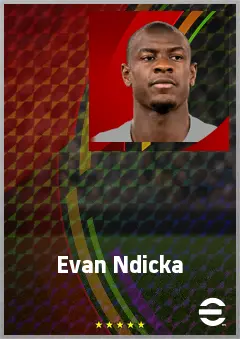 Evan Ndicka eFootball 2026 player card, 78 OVR CB