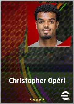 Christopher Opéri eFootball 2026 player card, 72 OVR LB