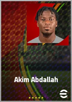 Akim Abdallah eFootball 2026 player card, 68 OVR LB