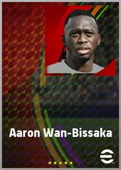 Aaron Wan-Bissaka eFootball 2026 player card, 76 OVR RB