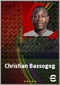 Christian Bassogog eFootball 2026 player card, 73 OVR RWF