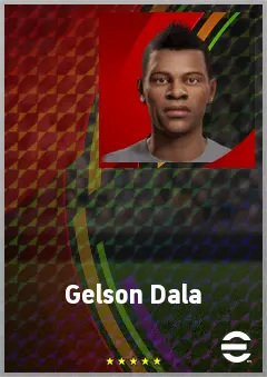 Gelson Dala eFootball 2026 player card, 71 OVR CF