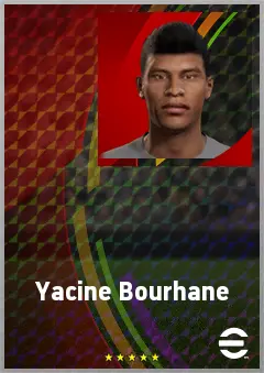 Yacine Bourhane eFootball 2026 player card, 68 OVR DMF