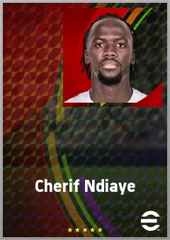 Cherif Ndiaye eFootball 2026 player card, 72 OVR CF