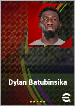 Dylan Batubinsika eFootball 2026 player card, 71 OVR CB