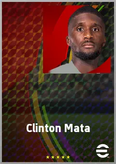 Clinton Mata eFootball 2026 player card, 74 OVR CB