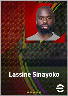 Lassine Sinayoko eFootball 2026 player card, 71 OVR RWF