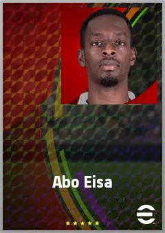 Abo Eisa eFootball 2026 player card, 66 OVR LMF