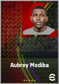 Aubrey Modiba eFootball 2026 player card, 71 OVR LB