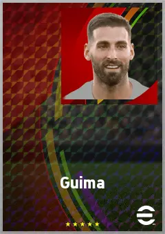 Guima eFootball 2026 player card, 71 OVR DMF