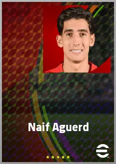 Naif Aguerd eFootball 2026 player card, 78 OVR CB