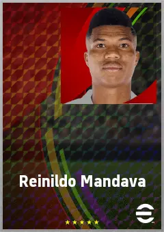 Reinildo Mandava eFootball 2026 player card, 75 OVR LB