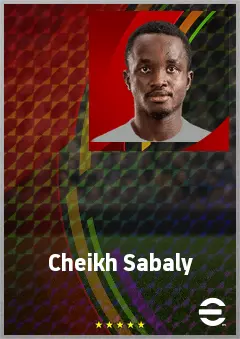 Cheikh Sabaly eFootball 2026 player card, 72 OVR LWF