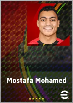 Mostafa Mohamed eFootball 2026 player card, 73 OVR CF