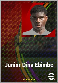 Junior Dina Ebimbe eFootball 2026 player card, 72 OVR RMF