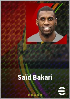 Saïd Bakari eFootball 2026 player card, 70 OVR RB