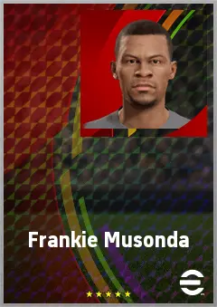 Frankie Musonda eFootball 2026 player card, 67 OVR CB