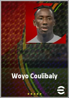 Woyo Coulibaly eFootball 2026 player card, 71 OVR RB