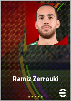 Ramiz Zerrouki eFootball 2026 player card, 71 OVR CMF