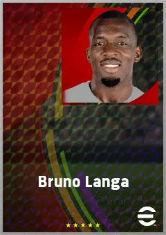 Bruno Langa eFootball 2026 player card, 72 OVR LB