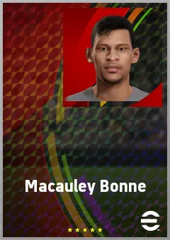 Macauley Bonne eFootball 2026 player card, 69 OVR CF