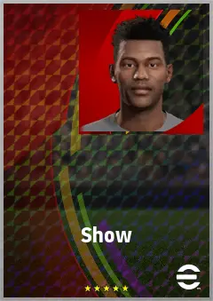 Show eFootball 2026 player card, 69 OVR DMF