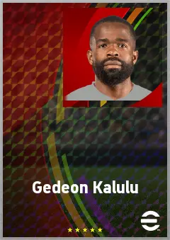 Gedeon Kalulu eFootball 2026 player card, 71 OVR RB