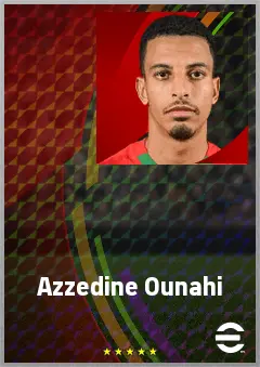 Azzedine Ounahi eFootball 2026 player card, 73 OVR CMF