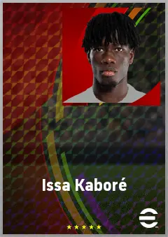 Issa Kaboré eFootball 2026 player card, 74 OVR RB