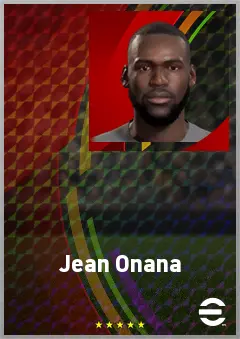 Jean Onana eFootball 2026 player card, 71 OVR CMF