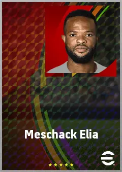 Meschack Elia eFootball 2026 player card, 72 OVR SS
