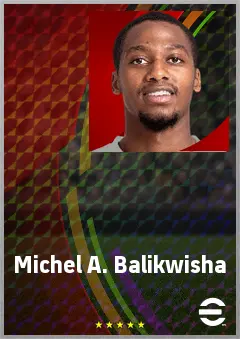Michel A. Balikwisha eFootball 2026 player card, 72 OVR LWF