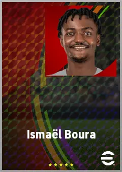 Ismaël Boura eFootball 2026 player card, 69 OVR LB