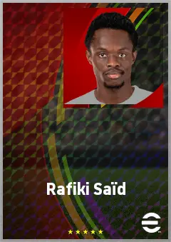 Rafiki Saïd eFootball 2026 player card, 69 OVR LWF
