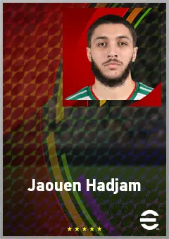 Jaouen Hadjam eFootball 2026 player card, 72 OVR LB