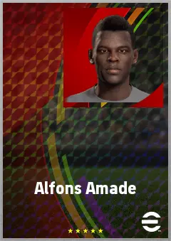 Alfons Amade eFootball 2026 player card, 69 OVR DMF