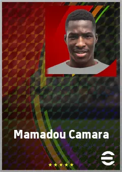 Mamadou Camara eFootball 2026 player card, 66 OVR LWF