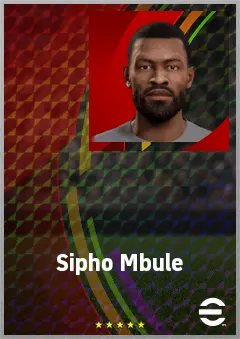Sipho Mbule eFootball 2026 player card, 68 OVR AMF