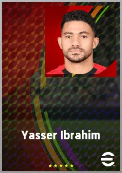 Yasser Ibrahim eFootball 2026 player card, 70 OVR CB