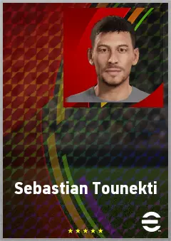 Sebastian Tounekti eFootball 2026 player card, 72 OVR LWF
