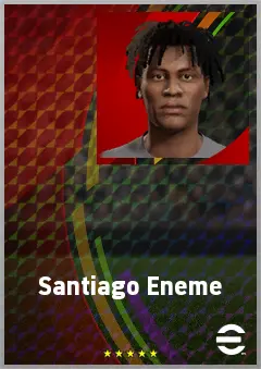 Santiago Eneme eFootball 2026 player card, 67 OVR AMF