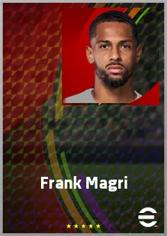 Frank Magri eFootball 2026 player card, 72 OVR CF