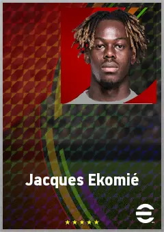 Jacques Ekomié eFootball 2026 player card, 68 OVR LB