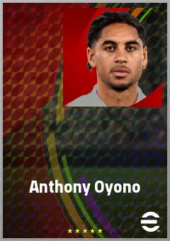 Anthony Oyono eFootball 2026 player card, 70 OVR RB