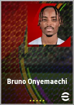 Bruno Onyemaechi eFootball 2026 player card, 71 OVR LB