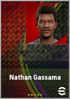 Nathan Gassama eFootball 2026 player card, 65 OVR CB