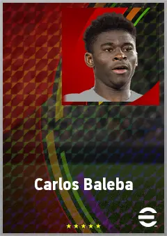 Carlos Baleba eFootball 2026 player card, 78 OVR DMF